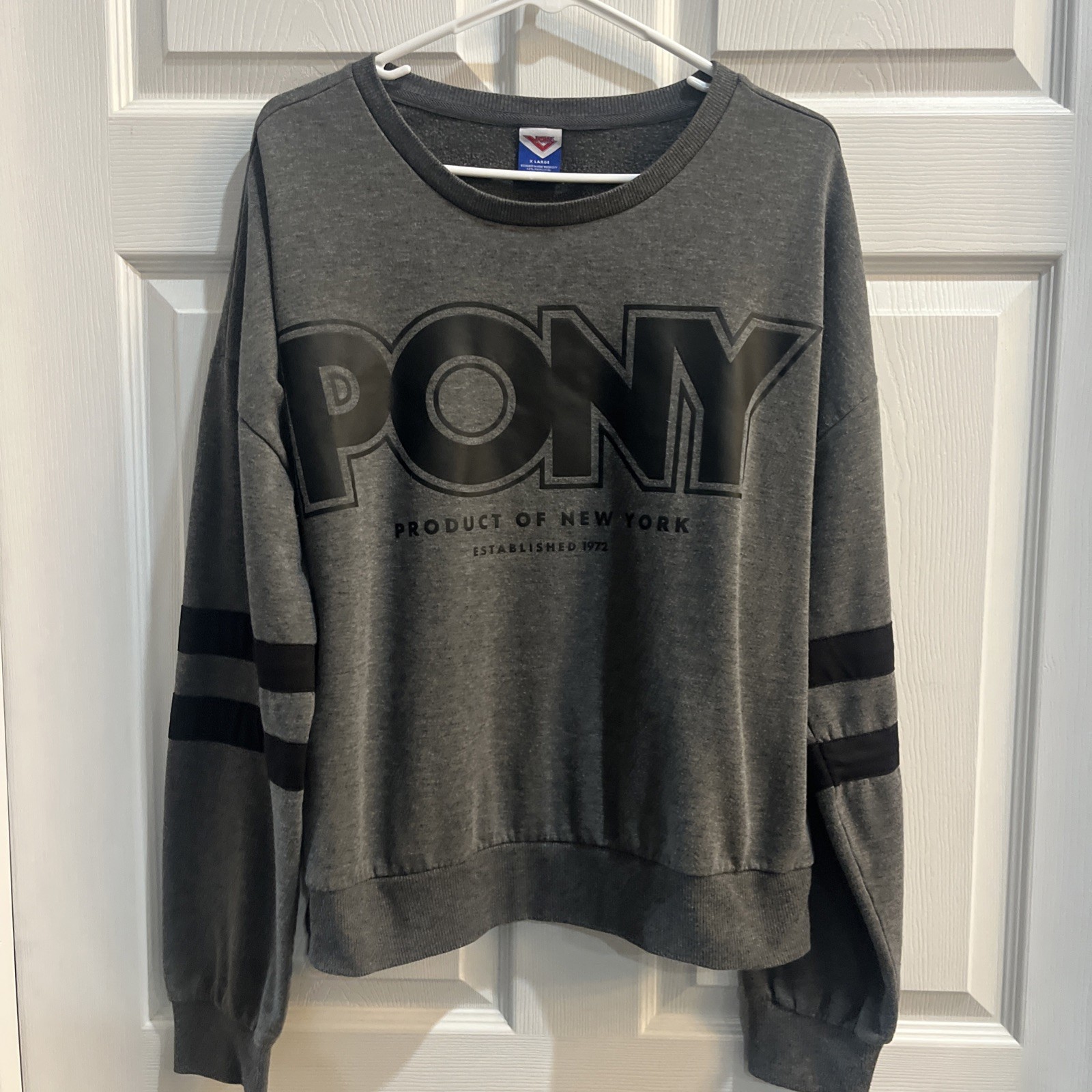 Felpa donna PONY Product Of New York X Large grigio erica scuro