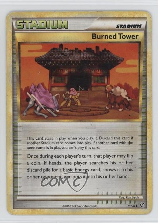 Burned Tower Pokémon HeartGold & SoulSilver Undaunted #71 2010