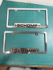Schomp Dealership Booster All Metal License Plate Frame From Colorado Dealer