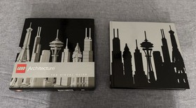 LEGO Architecture Big Ben 21013, Guggenheim 21004, and Visual Dictionary USED
