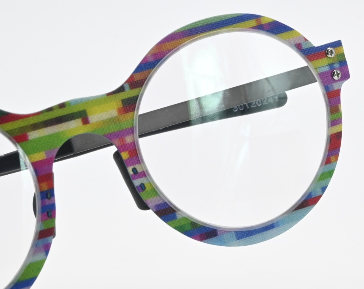 ТОНКАЯ древесина Brille SN 044 Титан из дерева Арт Бант Рунд Лейхт Дюннхольц Поп Арт