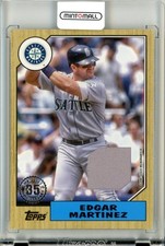 2022 Topps Baseball Series 1 Edgar Martinez 1987 Topps Baseball Relic Card