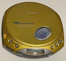 Sony Walkman D-E350 Gold, ESP Max Portable CD Player Tested Works READ