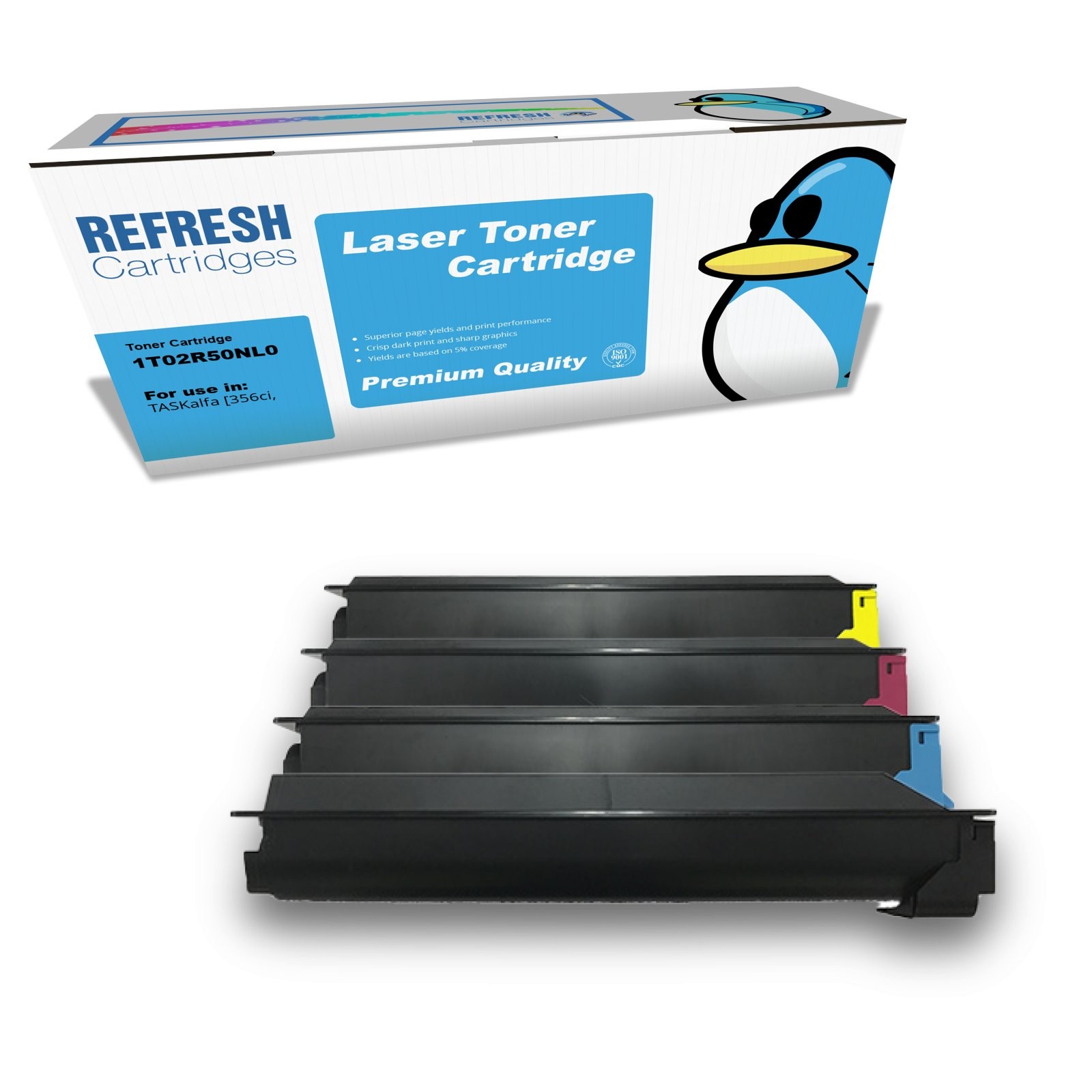 Refresh Cartridges Value Pack TK5205 Toner Compatible With Kyocera Printers