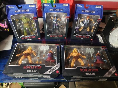 Masters Of The Universe Revelation Toys X5 NEW Action Figure Lot Of 5 HE-MAN