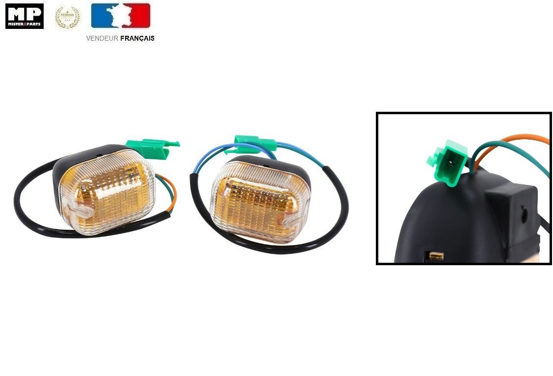 Clignotants avant arrière orange pour scooter MBK 50 Stunt et Yamaha Slider 2000
