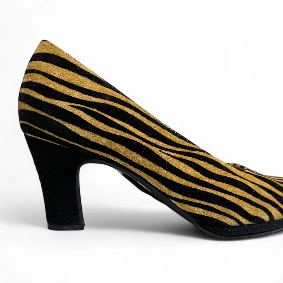 RARO BALENCIAGA Tacones Cebra 36 Japón De Colección Y2K Peluquería Diseñador Pasarela Zapatos Foto 3 de 4