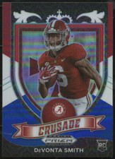 2021 Panini Prizm Draft DeVONTA SMITH Red/White/Blue Prizm Refractor RC Rookie