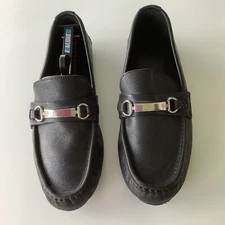 Cole Haan Men’s Loafers Black Size 10.5M Leather Shoes Horsebit Driving Slip On
