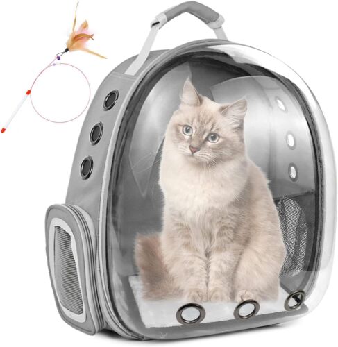 Cat Backpack,Bubble Pet Small Animal Travel Carrying Bookbag Hiking Outdoor Use - Afbeelding 1 van 7