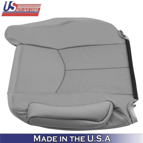 2003-2006 Fits Cadillac Escalade Genuine Leather Front Seat Covers Pewter Gray - Picture 10 of 98