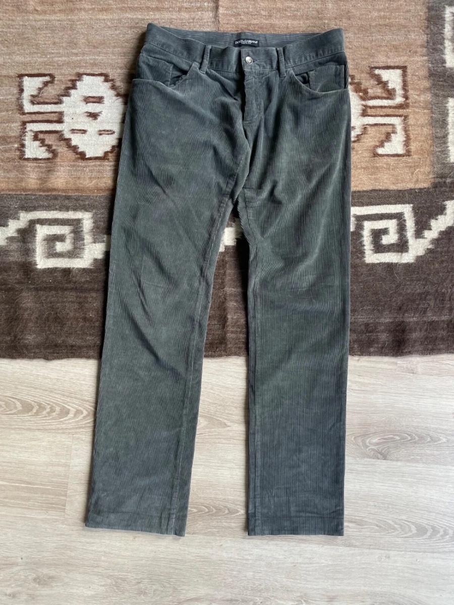 Dolce&Gabbana Corduroy Green Pants for Women for sale | eBay