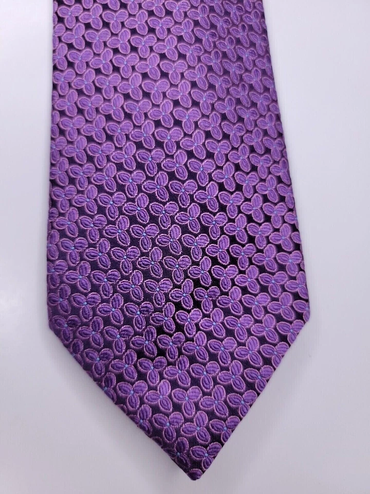 Gravata formal masculina Egara 60"Lx3.25"W roxa - Imagem 2 de 4
