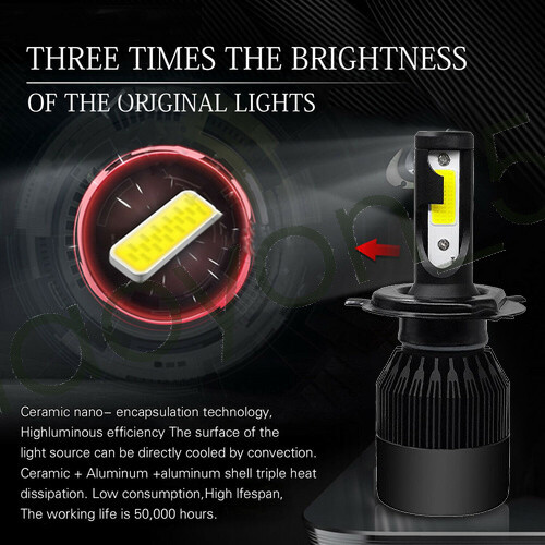 6000K For Ford Escape 2001-2004 - 4x LED Headlight Hi/Low Beam + Fog Light Bulbs - Picture 3 of 12