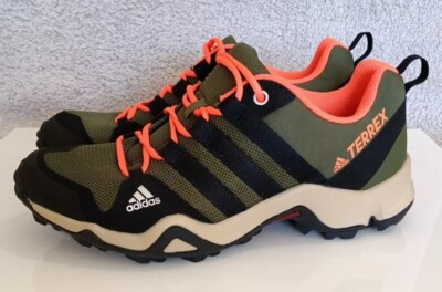 ADIDAS TERREX AX2R K Green Black Orange Hiking Running Outdoor UK