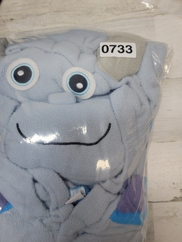 Monsters Inc Sully Sullivan Costume Boys S Blue 1 Piece Hooded Pajamas - Picture 14 of 14