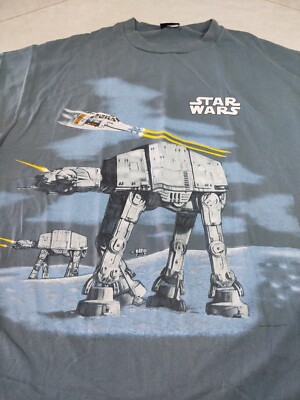 Vintage Changes 1995 Star Wars AT AT Hoth Adult XL T-shirt double
