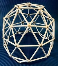 New Geodesic Dome 2v Silo Tabletop Model Kit (11-1/4" Diameter x 8-1/2" Tall)
