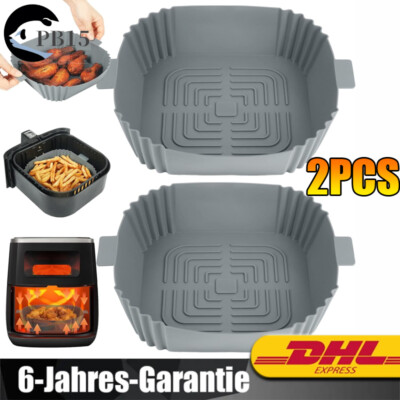 Silikonform Heißluftfritteuse Silikoneinsatz für Cosori/Ninja Air Fryer Zubehör
