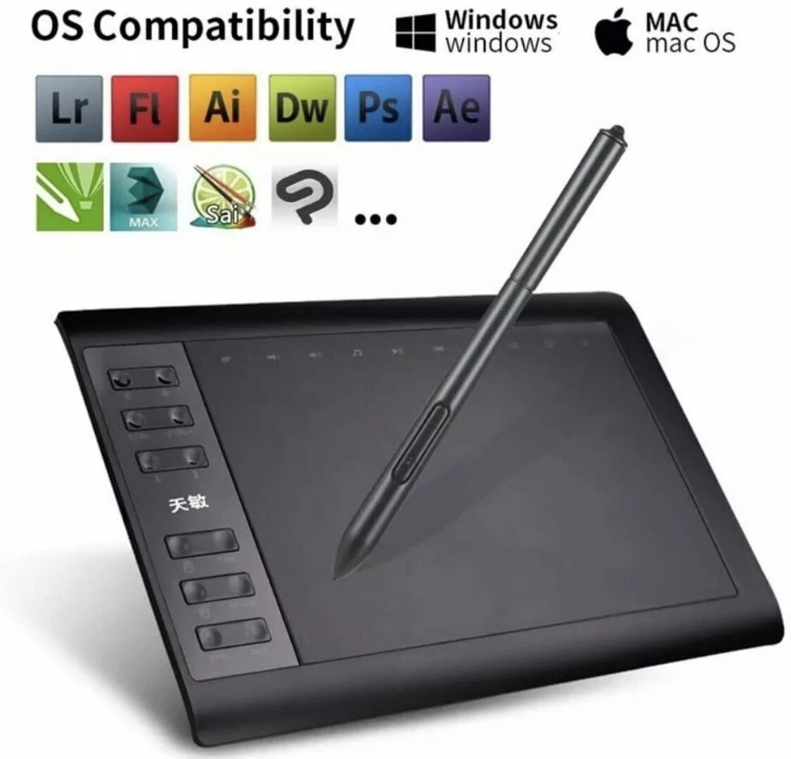 10moons Digital Graphics Drawing Tablet