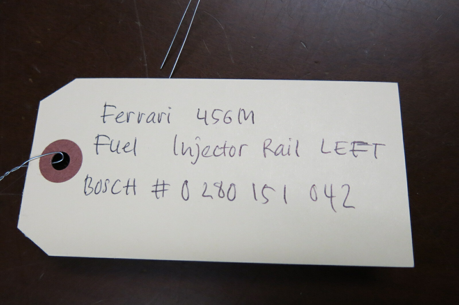 Ferrari 456M OEM Fuel Injector Rail LEFT - BOSCH 0280151042