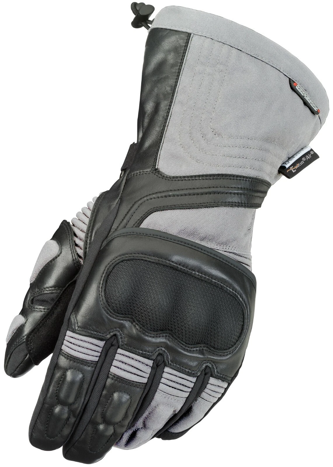 Fieldsheer Wind Tour Black/Silver Waterproof Touch Screen Motorcycle Gloves XS