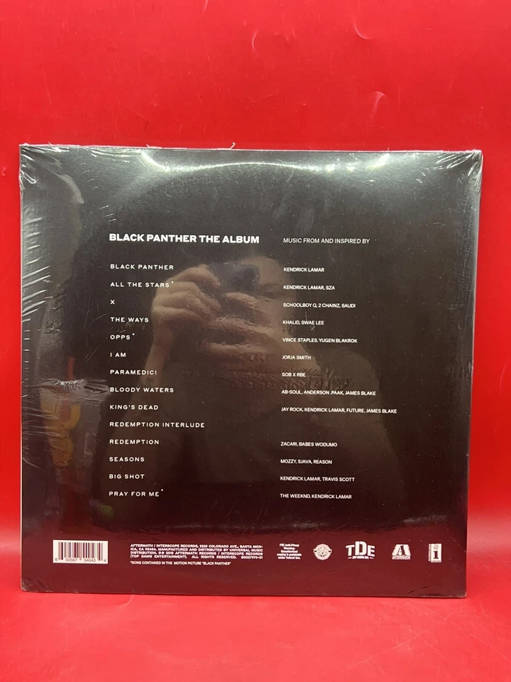 Kendrick Lamar – Black Panther Soundtrack (Limited Edition, Red Vinyl 2 LP) - Image 2 of 2