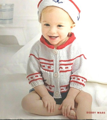 Knitting Threads Selects Seaside Baby Nautical Hat Sweater Designs Pattern Book