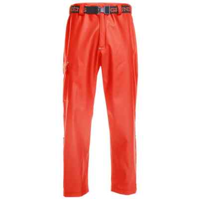 Grundens 10078-800-0018 NEW Men's Neptune Pants Polyester Fabric Orange SIZE 3XL
