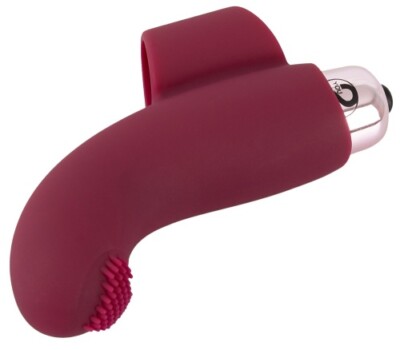 Finger Vibrator + dehnbarem Ring u. Stimulationsnoppen Erotik G-Punkt  Sextoy Rot | eBay.de