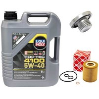 MotoröL Set 5W-40 5 Liter + ÖLfilter + ÖLablassschraube FüR BMW 3Er 316 318 E46
