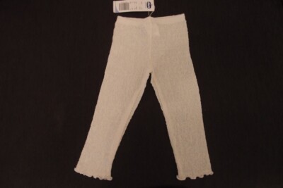 Chicco Kinder Leggings Wolle Acryl Polyester durchbrochen 2 Hosen Größe 3 und 4 Alter