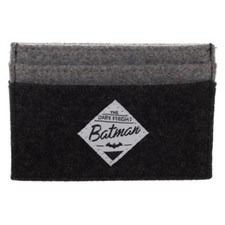 Batman Front Pocket Slim Card Holder Wallet Dark Knight DC Comics Felt Black