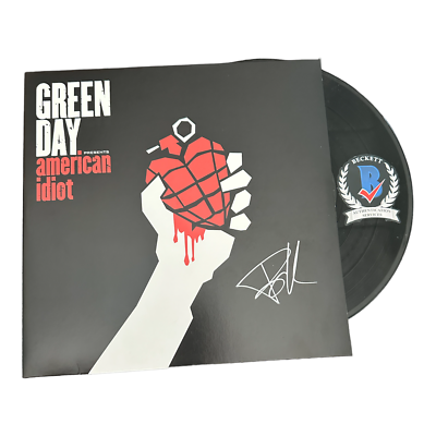 BILLIE JOE ARMSTRONG SIGNED AUTO GREEN DAY AMERICAN IDIOT ALBUM