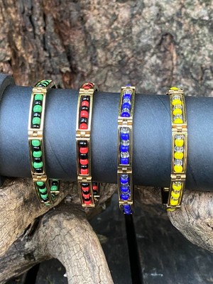 Ilde Orishas Gold Stainless  Eleke Bracelets Yemaya Oggun Shango Oshun Santeria