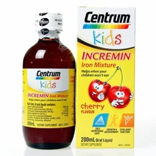Centrum Kids Incremin Iron Mixture Cherry Flavour 200ml