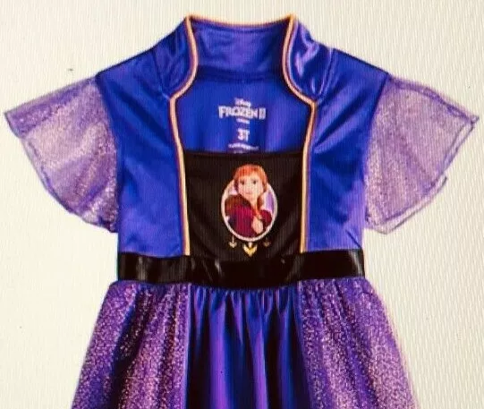 Disney s Frozen 2 Anna Toddler Girl Fantasy Nightgown sleepwear 3T