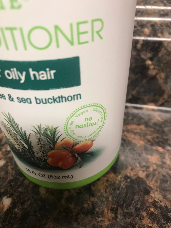 2 ACONDICIONADOR NATURE'S GATE ÁRBOL DE TÉ Y ESPINO AMARILLO PARA CABELLO GRASO NUEVO 18 OZ Foto 3 de 4