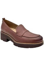 Naturalizer Women's Darry Lug Sole Heeled Loafer Cappuccino