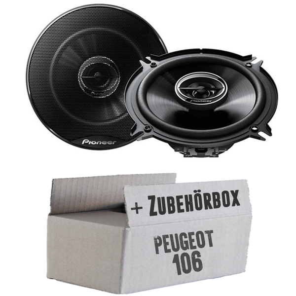Peugeot 106 Front - Pioneer Lautsprecher Auto Boxen KFZ TüR Vorne 13Cm Einbauset-image