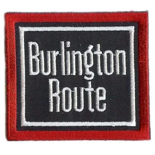 LARGE (8 inch) CB&Q Burlington Route embroidered patch