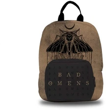 Bad Omens - Rocksax - Bad Omens - Moth Logo - Mini Backpack with Zip Fastening F