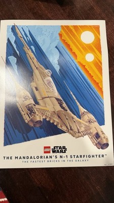 LEGO Star Wars The Mandalorian's N-1 Starfighter  Poster by Joe Hogan