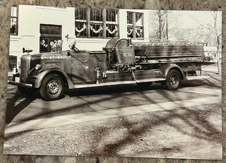 Pennsauken NJ 1950's Pirsch Aerial predelivery Fire Apparatus Photo A77