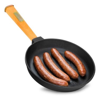Ø20cm Pfanne aus Gusseisen mit Holzgriff abschraubbar 35mm hoch Bratpfanne 