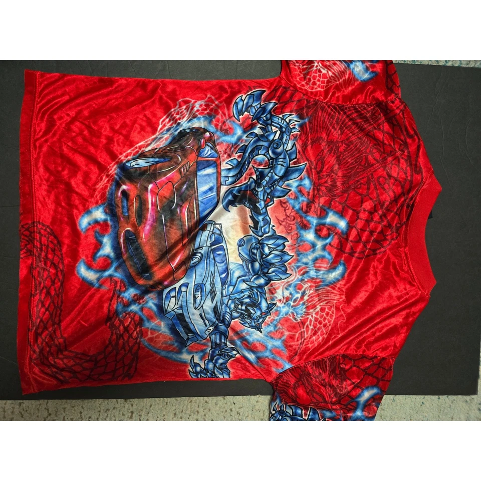 Camiseta manga corta Route 66 Kids roja gráfica Cars & Dragons Y2K 10/12 Foto 3 de 4