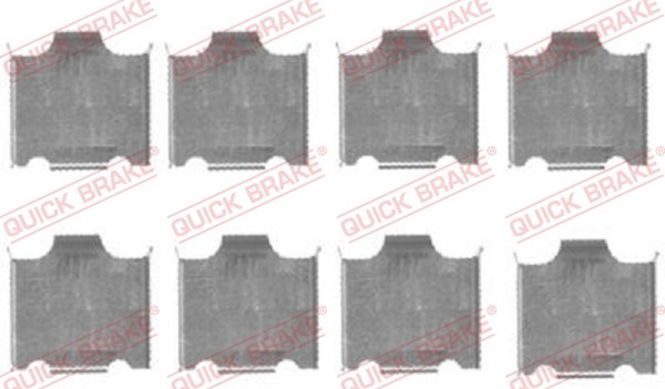 Quick Brake ZubehöRsatz Scheibenbremsbelag 109-1718 FüR K2700 SD KIA K2500 Bongo-image