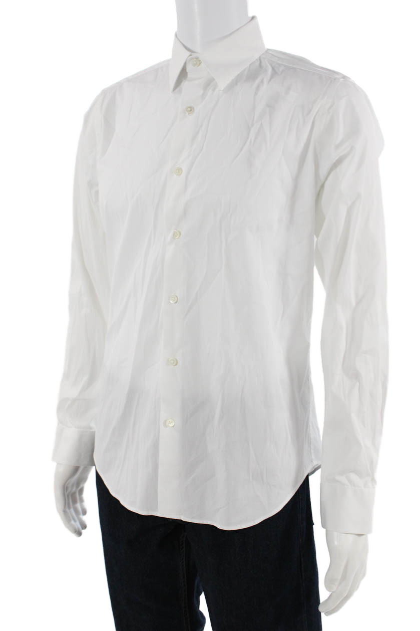Theory Mens Cotton Collared Basic Button Down Shi… - image 3
