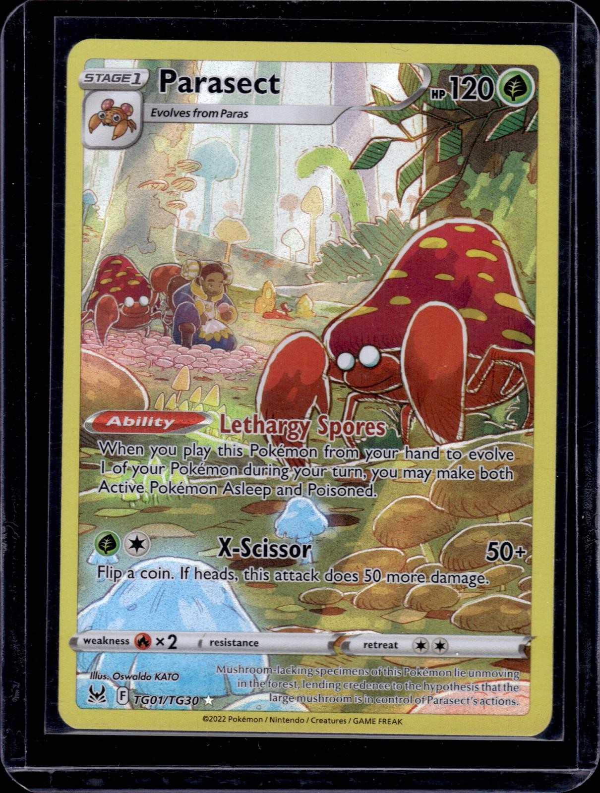 Parasect TG01/TG30 Holo Lost Origin Trainer Gallery Pokemon NM