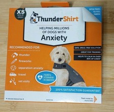 Thundershirt Dog XS 8-14lbs Gray Solution Anxiety Thunder Fireworks Travel NEW 
